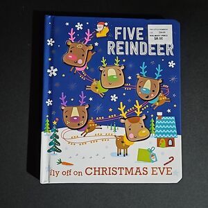 Five Little Reindeer Sensory Children's Book Illustrated by Stuart Lynch NWT